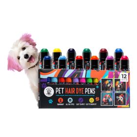 Dog Hair Dye 12 Color Dog Safe Hair Dye Non Toxic & Temporary Pet Hair Dye