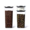 Brilliance Pantry Set of 3 Food Storage Canisters with Latching Lids