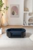 Scandinavian style Elevated Dog Bed Pet Sofa With Solid Wood legs and Black Bent Wood Back, Cashmere Cushion,Mid Size