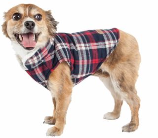 Pet Life 'Puddler' Classical Plaided Insulated Dog Coat Jacket (size: X-Large)