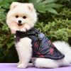 Camouflage Red Pattern Reflective Chest Harness With Traction Buckle Zipper Pet Cotton Clothes