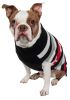 Dog Patterned Stripe Fashion Ribbed Turtle Neck Pet Sweater