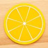 1pc Fruit Shape Cup Coaster Silicone Cup Pad Slip Insulation Pad Cup Mat Hot Drink Holder Mug Stand Home Kitchen Accessories