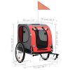 Pet Bike Trailer Red and Black