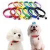 Small Pet Color Buckle Reflective Collars 1.0 Patch Bells Dog Collar Safety Adjustable For Cats Puppy Night Outdoor Supplies