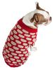 Fashion Weaved Heavy Knit Designer Ribbed Turtle Neck Dog Sweater