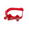 Bowknot Cat Collars; Pet Collar With Bell & Buckle; Cute Pet Supplies For Decoration