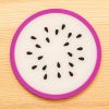 1pc Fruit Shape Cup Coaster Silicone Cup Pad Slip Insulation Pad Cup Mat Hot Drink Holder Mug Stand Home Kitchen Accessories